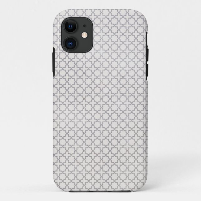Capa Para iPhone 11 Padrão geométrico islâmico bege (Verso)