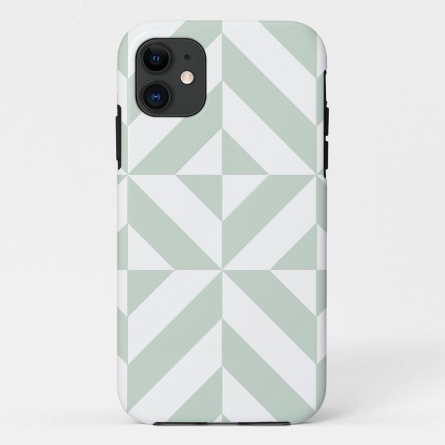 Capa Para iPhone 11 Padrão Geométrico legal do Cubo Deco (Verso)