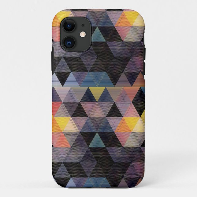 Capa Para iPhone 11 padrão geométrico moderno - iPhone (Verso)