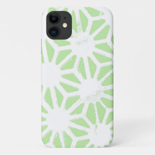 Capa Para iPhone 11 Padrão geométrico verde da maçã