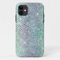 Padrão Glam Sparkly Diamond Snakeskin