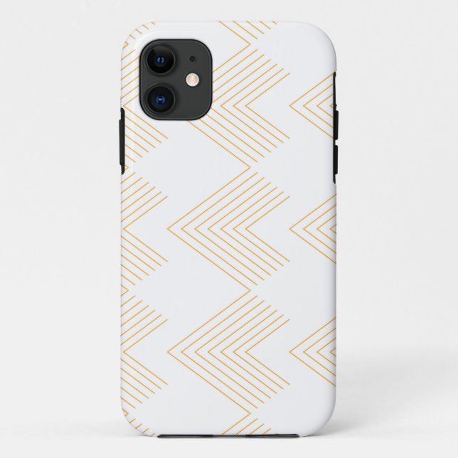 Capa Para iPhone 11 Padrão gráfico de forma simples e moderno de seta  (Verso)