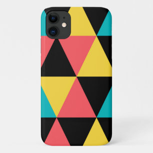 Capa Para iPhone 11 Padrão gráfico geométrico colorido e retrógrad