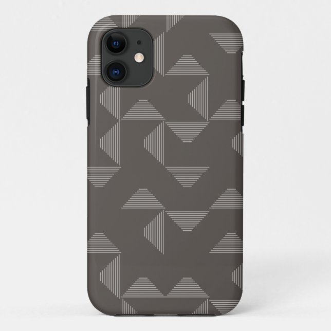 Capa Para iPhone 11 Padrão gráfico geométrico simples, moderno e moder (Verso)