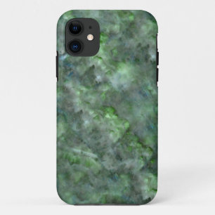 Capa Para iPhone 11 padrão granito de mármore de quartzo verde abstrat