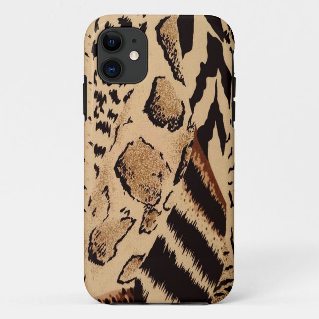Capa Para iPhone 11 Padrão Guepardo (Verso)