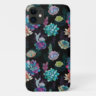 Capa Para iPhone 11 Padrão Invisível Suculento