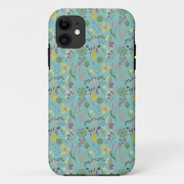 Capa Para iPhone 11 Padrão irregular de Verão (Verso)