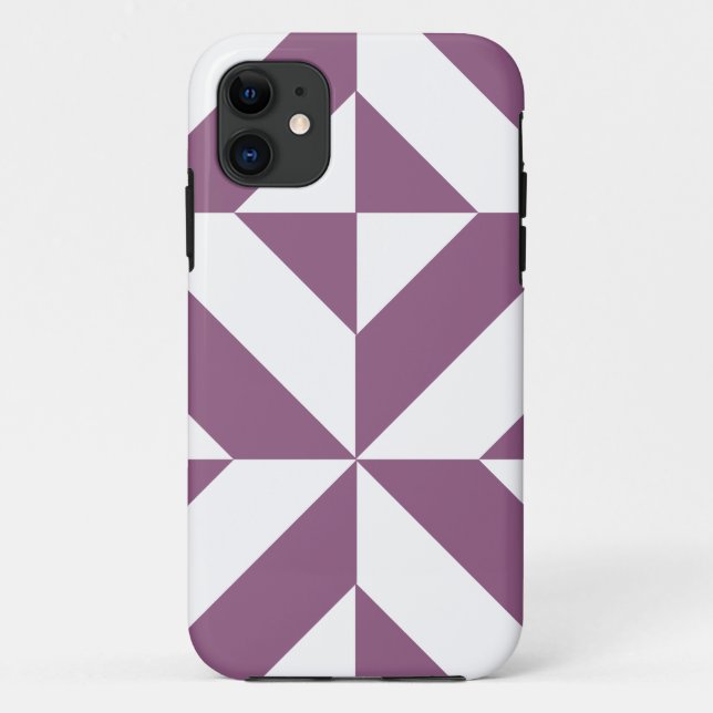 Capa Para iPhone 11 Padrão legal do Cubo Geométrico Deco (Verso)