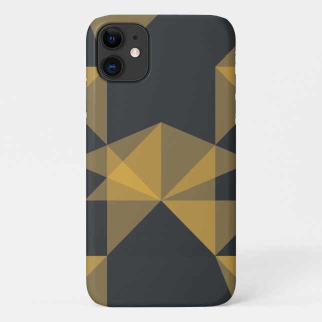 Capa Para iPhone 11 Padrão moderno, abstrato, geométrico (Verso)