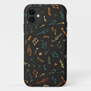 Capa Para iPhone 11 Padrão musical