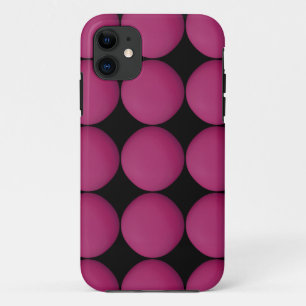 Capa Para iPhone 11 Padrão na moda Magenta