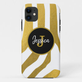 Capa Para iPhone 11 Padrão Personalizado de faixas de impressão Faux D