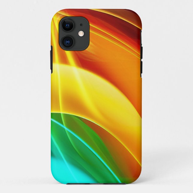 CAPA PARA iPhone 11 PADRÃO PSIQUEDÉLICO ARTÍSTICO MODERNO (Verso)