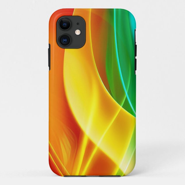 CAPA PARA iPhone 11 PADRÃO PSIQUEDÉLICO ARTÍSTICO MODERNO (Verso)