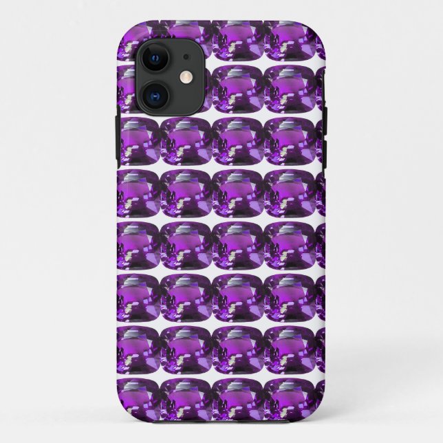 Capa Para iPhone 11 Padrão Roxo (Verso)