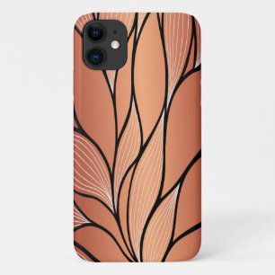 Capa Para iPhone 11 Padrão Rustic Coppery Bronze de Licença