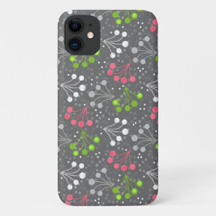 Capa Para iPhone 11 Padrão simples de bagas multicoloridas retro sexag