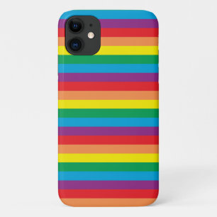 Capa Para iPhone 11 Padrão Simplesmente Arco-Íris