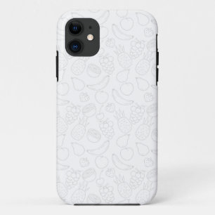 Capa Para iPhone 11 padrão uniforme de fruta   padrão da superfície
