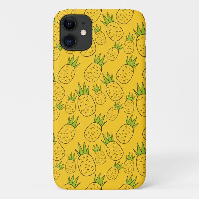 Capa Para iPhone 11 padrão uniforme de fruta | padrão da superfície da (Verso)