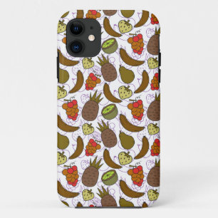Capa Para iPhone 11 padrão uniforme de fruta Padrão da superfície da