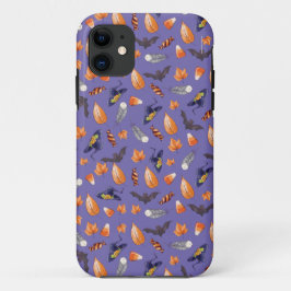 Capa Para iPhone 11 Padrão Whimsical Halloween