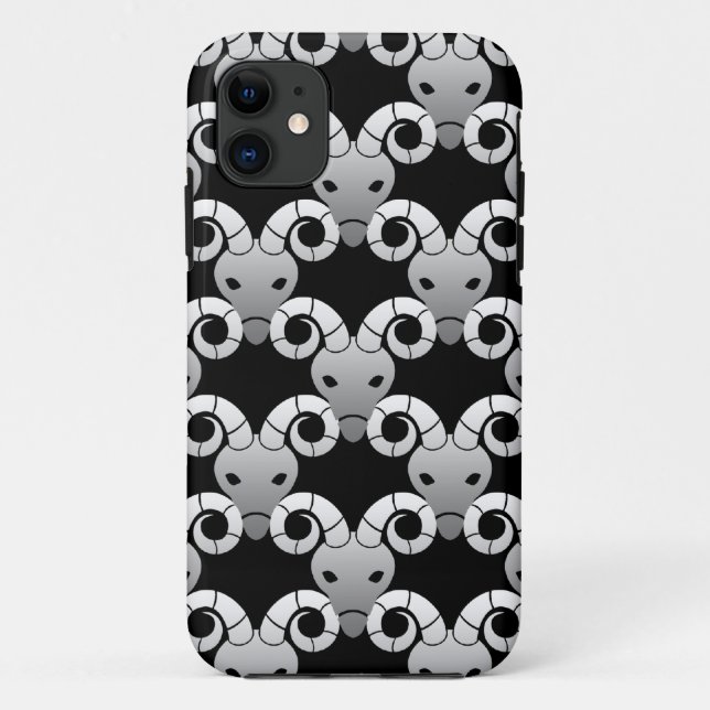 Capa Para iPhone 11 Padrão Zodíaco do Carneiro Áries (Verso)
