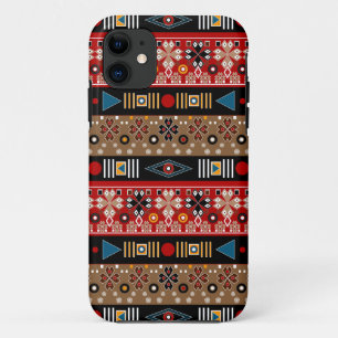 Capa Para iPhone 11 Padrões africanos, travesseiro decorativo de padrõ