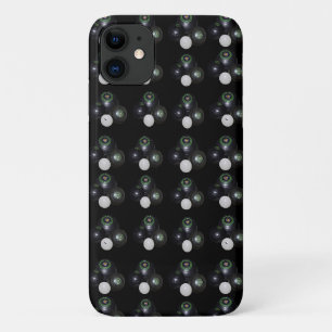 Capa Para iPhone 11 Padrões De Lâmpadas Negras E De Pás,
