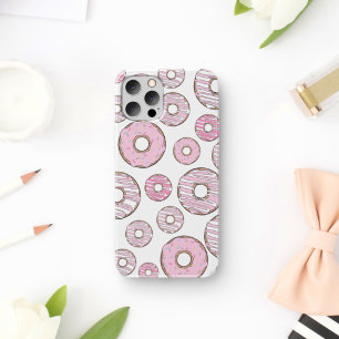 Capa Para iPhone 11 Padrões De Rosquinhas, Rosquinhas Rosa, Prensas