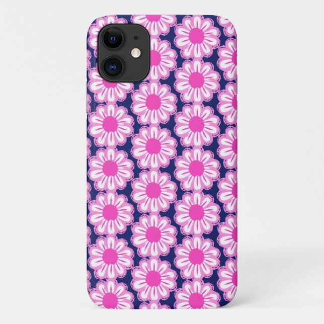 Capa Para iPhone 11 Padrões florais bonitos (Verso)