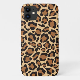 Capa Para iPhone 11 Padrões sem focas de Leopard