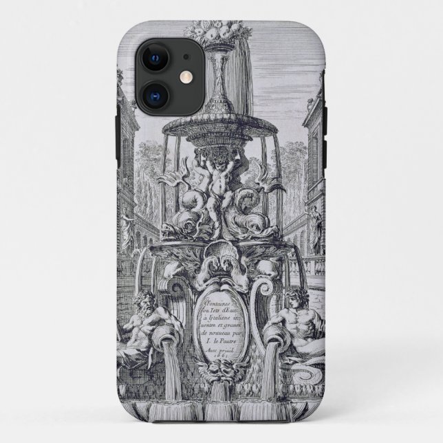Capa Para iPhone 11 Página de título de 'Fountain and Waterjets in the (Verso)