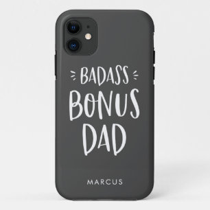 Capa Para iPhone 11 Pai Badass Bonus Stepdad Personalizado Stepdad