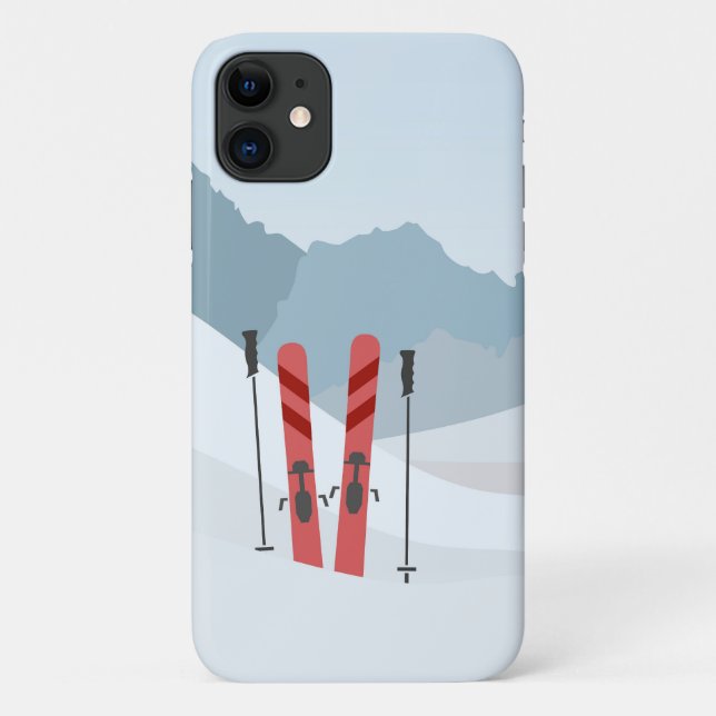 Capa Para iPhone 11 Paisagem de inverno (Verso)