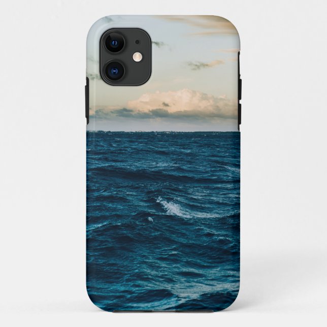 Capa Para iPhone 11 Paisagem do Mar bonito (Verso)