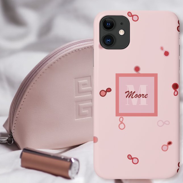 Capa Para iPhone 11 Paisley Híbrido Espalhado Espalhadamente em Mambre (Hybrid Paisley Loosely Scattered in Red Ombre Case-Mate iPhone Case by Leapfroglisics Shop)