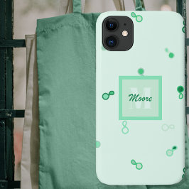 Capa Para iPhone 11 Paisley Híbrido Espalhado Esparsamente em Verde
