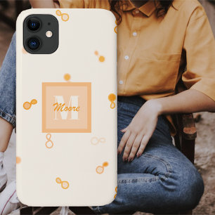 Capa Para iPhone 11 Paisley Híbrido Esparso Espalhado - Mambre Laranja