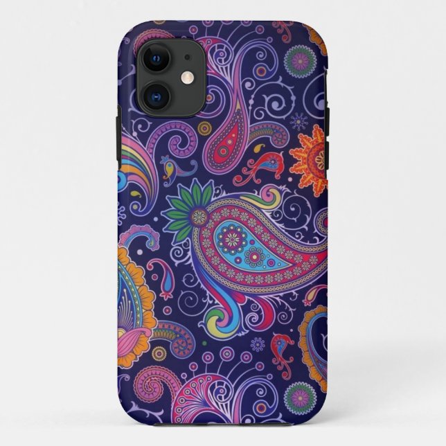 Capa Para iPhone 11 Paisley Purple rosa (Verso)