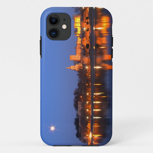 Capa Para iPhone 11 Palácio do Papa em Avinhão e o rio Ródano em (Verso)