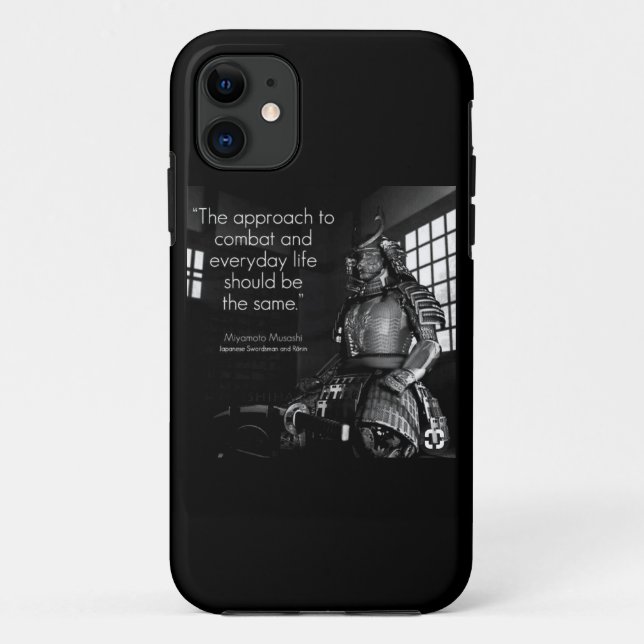 Capa Para iPhone 11 Palavras sobre artes marciais inspiracionais - Com (Verso)