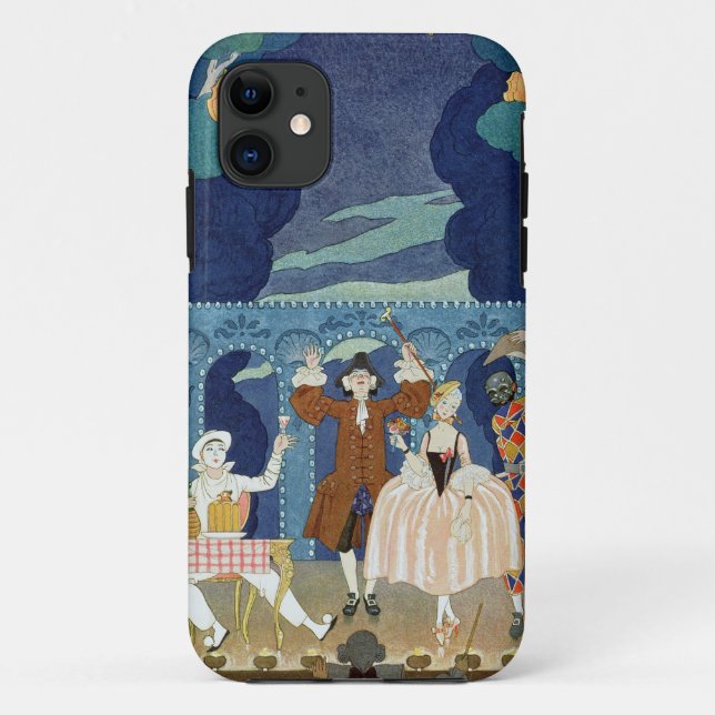 Capa Para iPhone 11 Palco da pantomima, ilustração para 'Fetes (Verso)