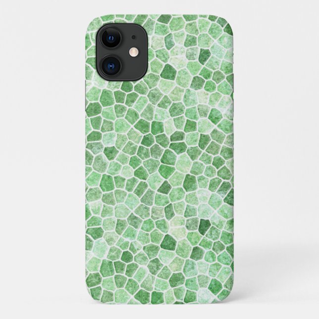 Capa Para iPhone 11 Pale Emerald e Pistachio - Patchwork (Verso)