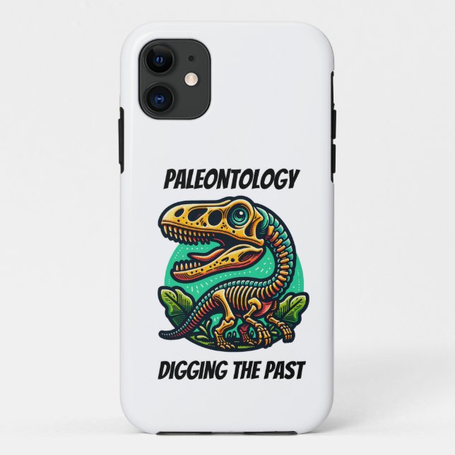 Capa Para iPhone 11 Paleontologia Cavando o Passado (Verso)