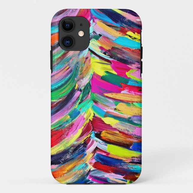 Capa Para iPhone 11 Paleta colorida de artistas (Verso)