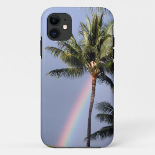 Capa Para iPhone 11 Palm Trees e Arco-Íris