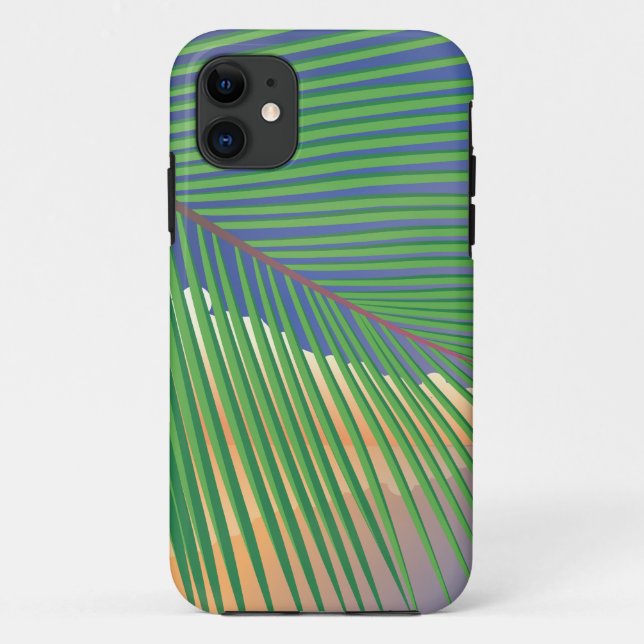 Capa Para iPhone 11 Palmeiras de videogames antigos. (Verso)