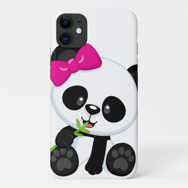 Capa Para iPhone 11 panda (Verso)